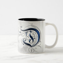 Initiale vintage D Tasse À Café