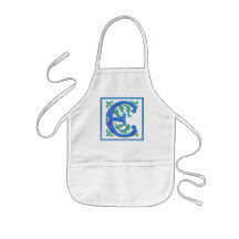 Initiale vintage E - monogramme E Tablier