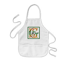 Initiale vintage G - monogramme G Tablier