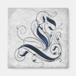 Initiale vintage L Aimants
