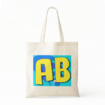 Initials AB Monogram Tote Bag by Mandee