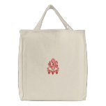 Initials Embroidered Tote Bag