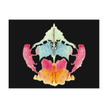 Ink Blot Card #8 - black background