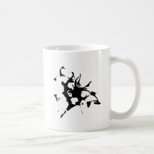 Ink blot coffee mugs