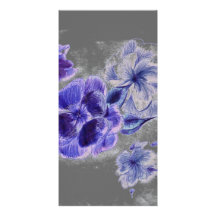 Ink Flowers Bookmarker Photo Card