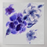 Ink Flowers Posters