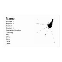 Ink Stain Business Card Template