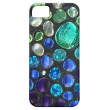 Inlaid Glass Pebble Tiles Accessories for Mac iPhone 5 Covers