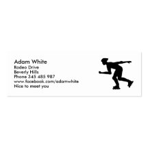 Inline skating business cards