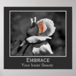 Inner Beauty Rosebud Motivational Poster