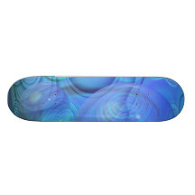 Inner Flow VI – Aqua & Azure Galaxy Skate Deck