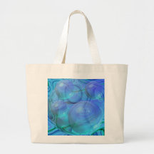 Inner Flow VI – Aqua & Azure Galaxy Tote Bag