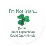 Inner Leprechaun St. Patrick's Day Stickers