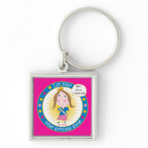 Inner Princess Silver Keychain