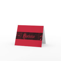 Inner Rockstar Gig Invitation rojo Greeting Cards