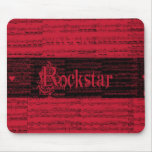 Inner Rockstar rojo mousepad