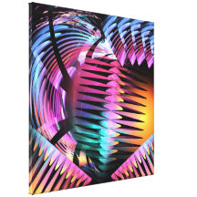 Inner strength, Artistic abstract fractal wallart Stretched Canvas Print