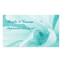 Innocence 3: Aqua wedding or party favour card Business Cards