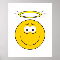 Innocent Angel  Smiley Face Poster