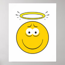 Innocent Angel  Smiley Face Poster