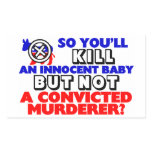 Innocent Baby Or Convicted Murderer? Rectangular Sticker