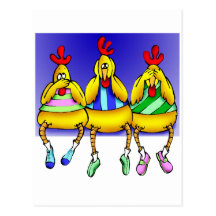 Innocent Chickens Postcard