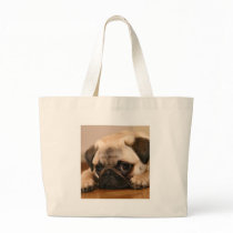 " Innocent " Pug Tote Bags