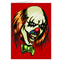 Insane Evil Clown Card