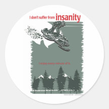 insanity-[Converted] Round Sticker