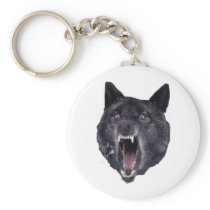 Insanity wolf keychain