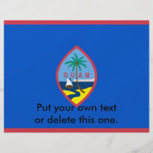 Insecte avec le drapeau de la Guam, Etats-Unis Prospectus En Couleur