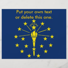Insecte avec le drapeau de l'Indiana, Etats-Unis Prospectus