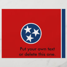 Insecte avec le drapeau du Tennessee, Etats-Unis Prospectus Personnalisés