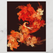 Insecte d'art abstrait de Firebirds de danse Prospectus