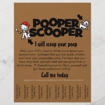 Insecte de feuille de larme d'affaires de Pooper S Prospectus Avec Motif