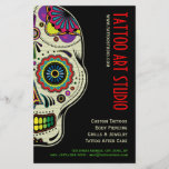 Insecte de magasin d'art de tatouage prospectus avec motif
