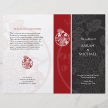 Insecte de programme de mariage de chrysanthème prospectus
