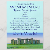 Insecte "d'événement monumental" de Stonehenge Prospectus Avec Motif