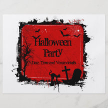Insecte grunge de partie de Halloween Prospectus En Couleur