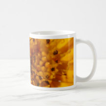 Insects On Big Orange Flower Macro Coffee Mug