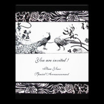 INSÉPARABLES de MARIAGE, noirs et blancs invitations