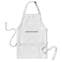 insert text here aprons