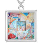 inset painting necklace