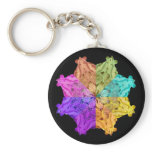 Inside a Kaleidoscope Keychain