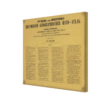Inside Historischgeographischer Hand Atlas Gallery Wrap Canvas