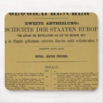 Inside Historischgeographischer Hand Atlas Mousepad