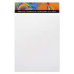 Inside I · Fractal Art · Blue & Orange Stationery Paper