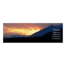 Inside Passage Sunset Profile Card Business Card Templates