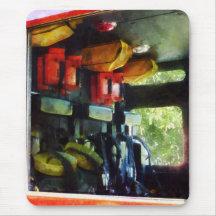 Inside the Fire Truck Mouse Pads