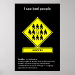 Insiders Security Awareness Poster